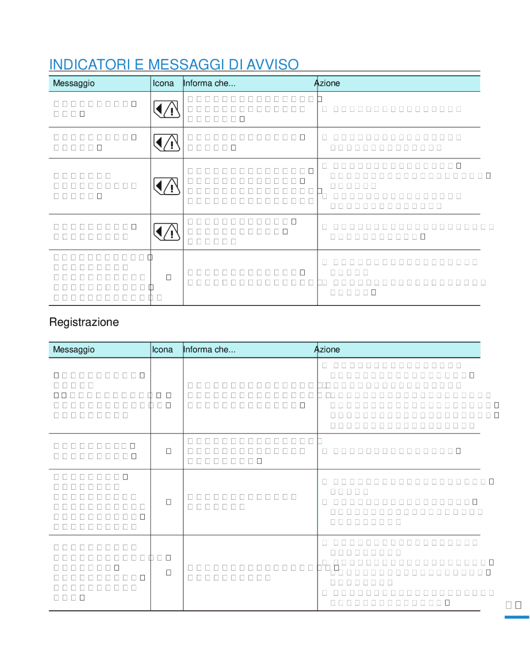 Samsung HMX-R10SP/EDC, HMX-R10BP/EDC manual Registrazione 