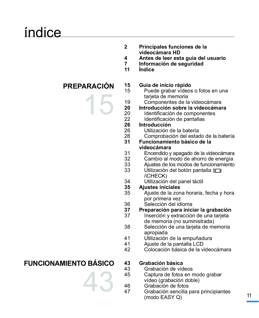 Samsung HMX-R10SP/EDC, HMX-R10BP/EDC manual Índice 