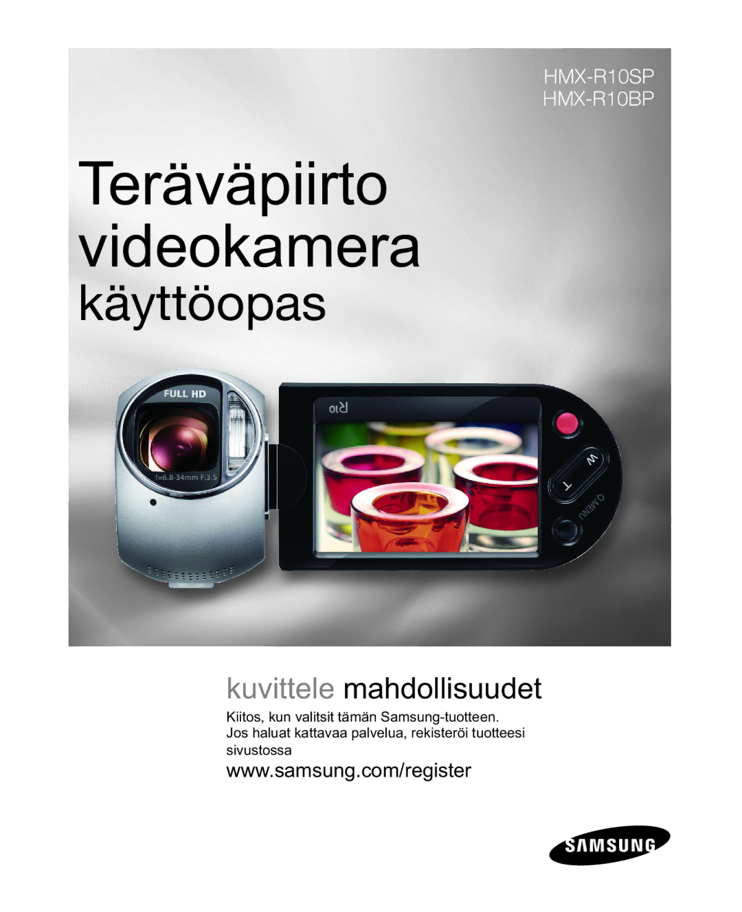 Samsung HMX-R10SP/EDC, HMX-R10BP/EDC manual Digitalt videokamera med høy oppløsning 