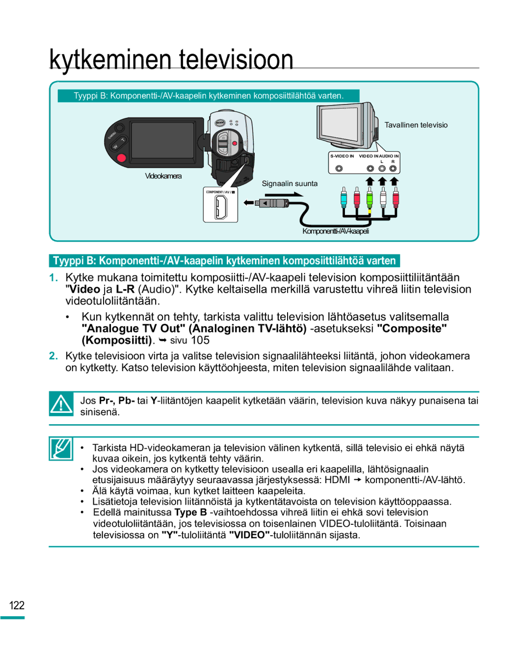 Samsung HMX-R10BP/EDC, HMX-R10SP/EDC manual 122 