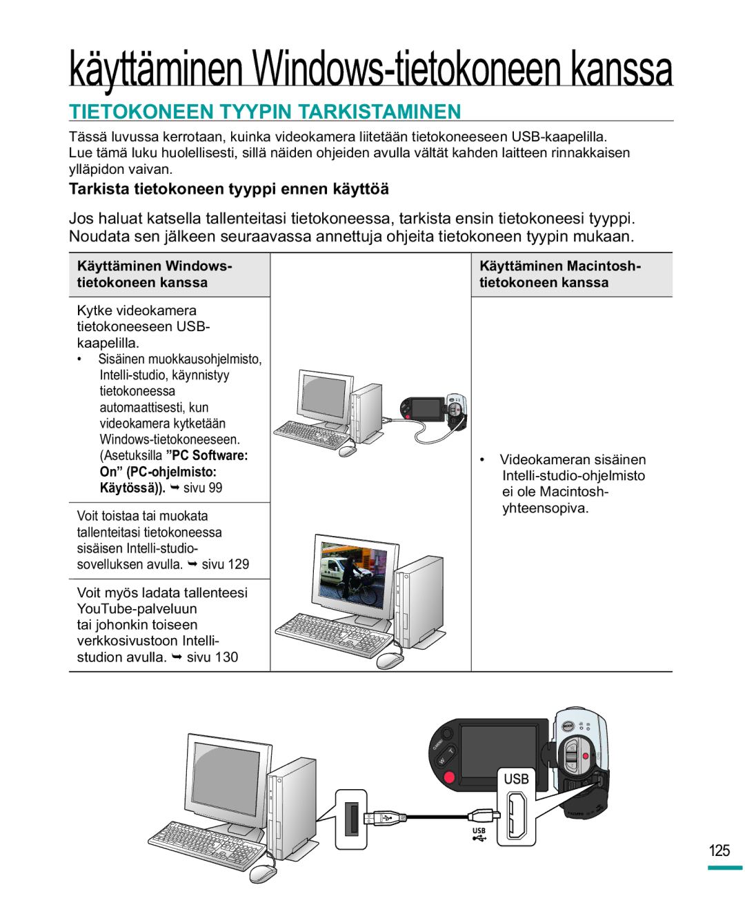 Samsung HMX-R10SP/EDC, HMX-R10BP/EDC manual Tietokoneen Tyypin Tarkistaminen, Tarkista tietokoneen tyyppi ennen käyttöä 