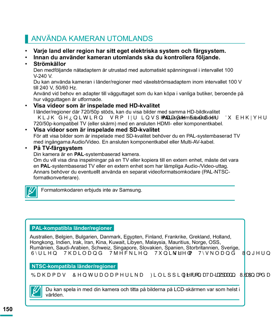 Samsung HMX-R10BP/EDC 6WUPNlOORU, 9LVDYLGHRUVRPlULQVSHODGHPHG+NYDOLWHW, 9LVDYLGHRUVRPlULQVSHODGHPHG6NYDOLWHW 