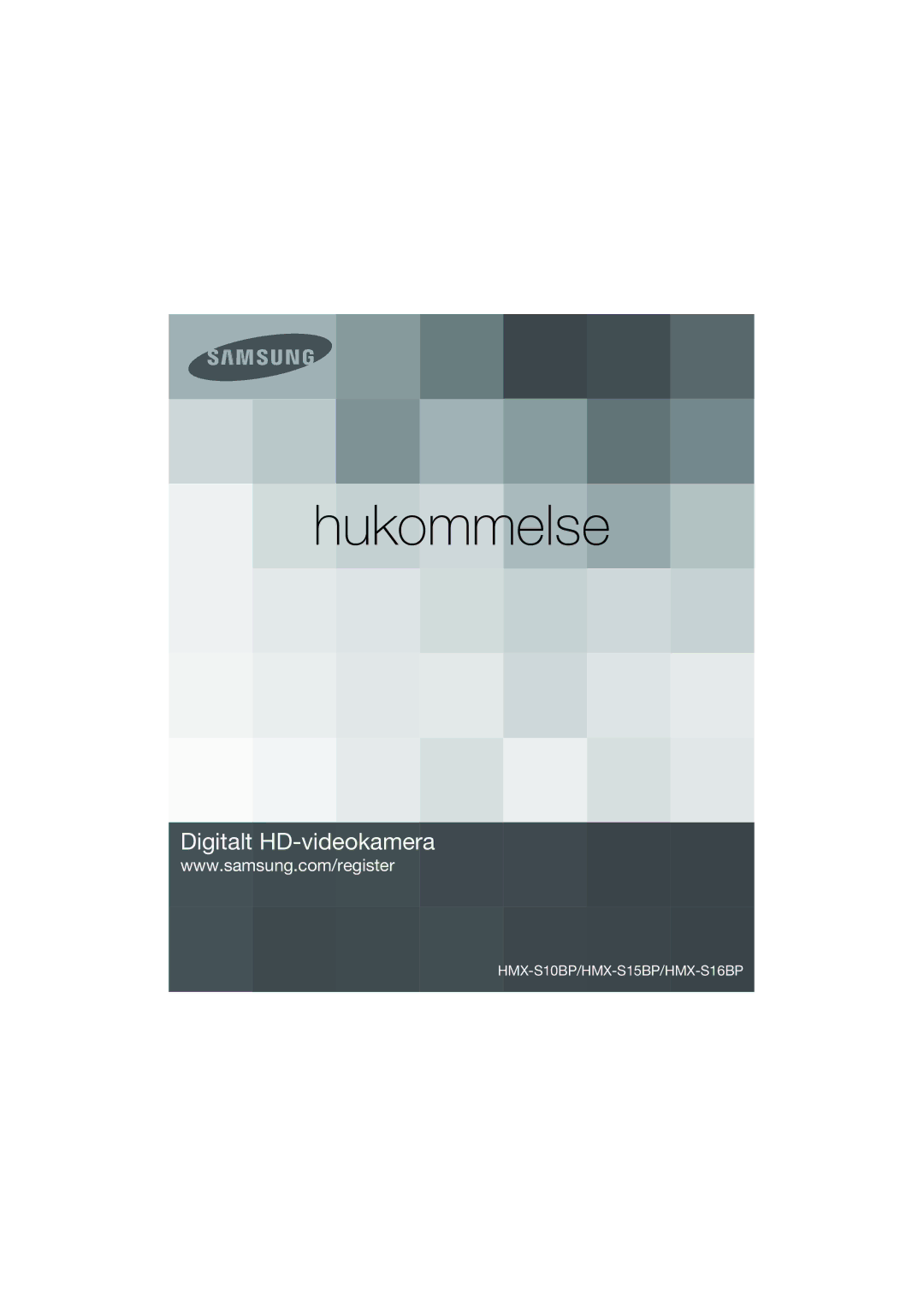 Samsung HMX-S10BP/EDC manual Hukommelse 