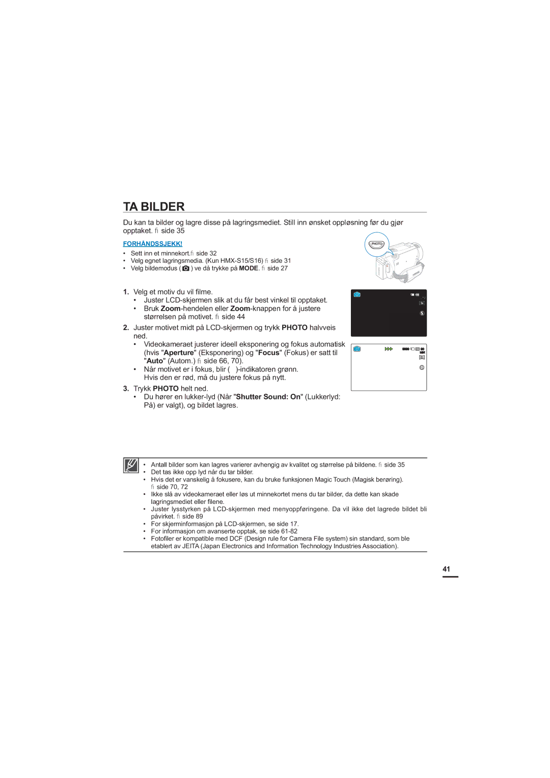 Samsung HMX-S10BP/EDC manual TA Bilder 