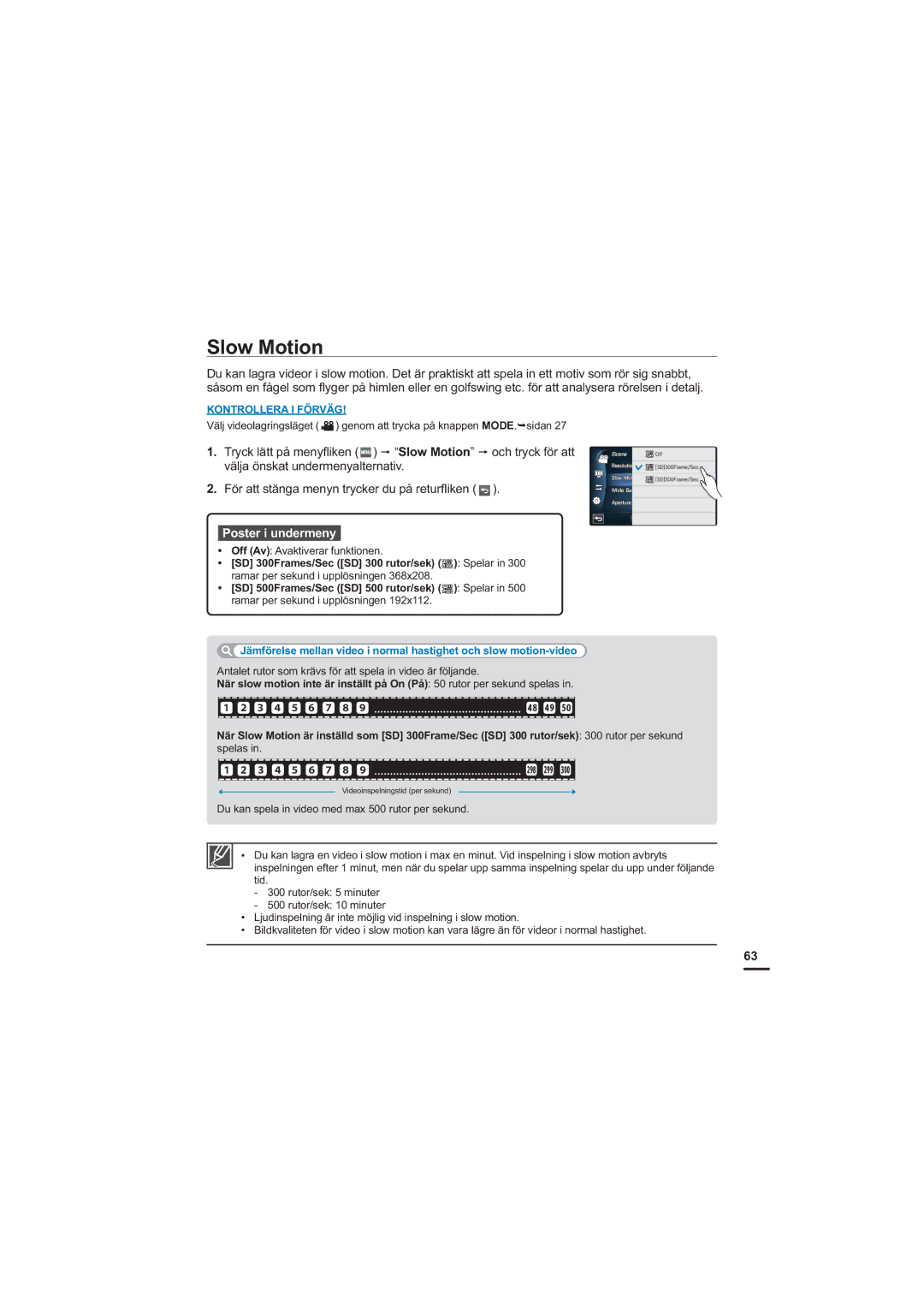 Samsung HMX-S10BP/EDC manual Slow Motion, J4DFOF 