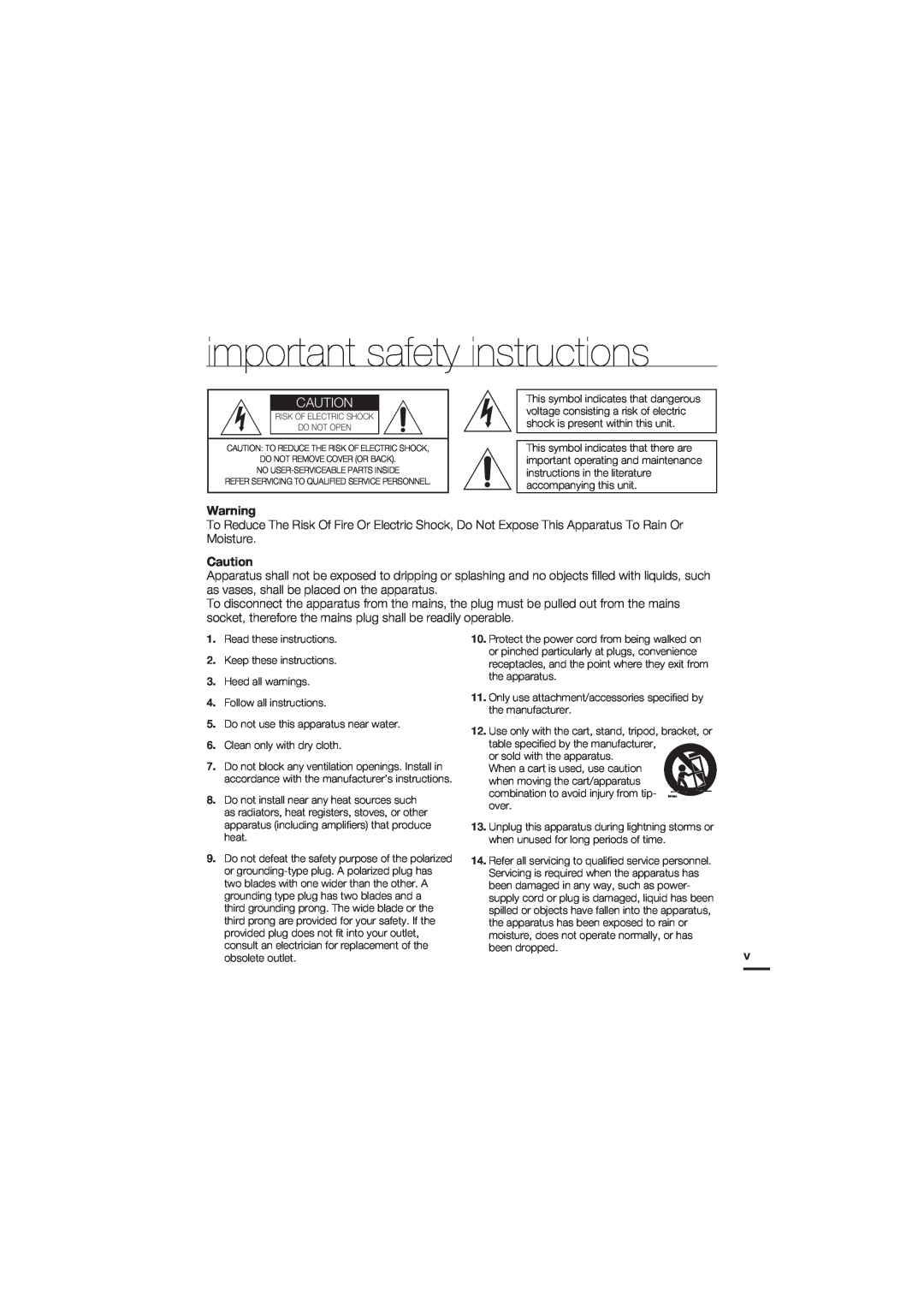 Samsung HMX-S10BN/XAA, HMX-S15BN/XAA manual important safety instructions 