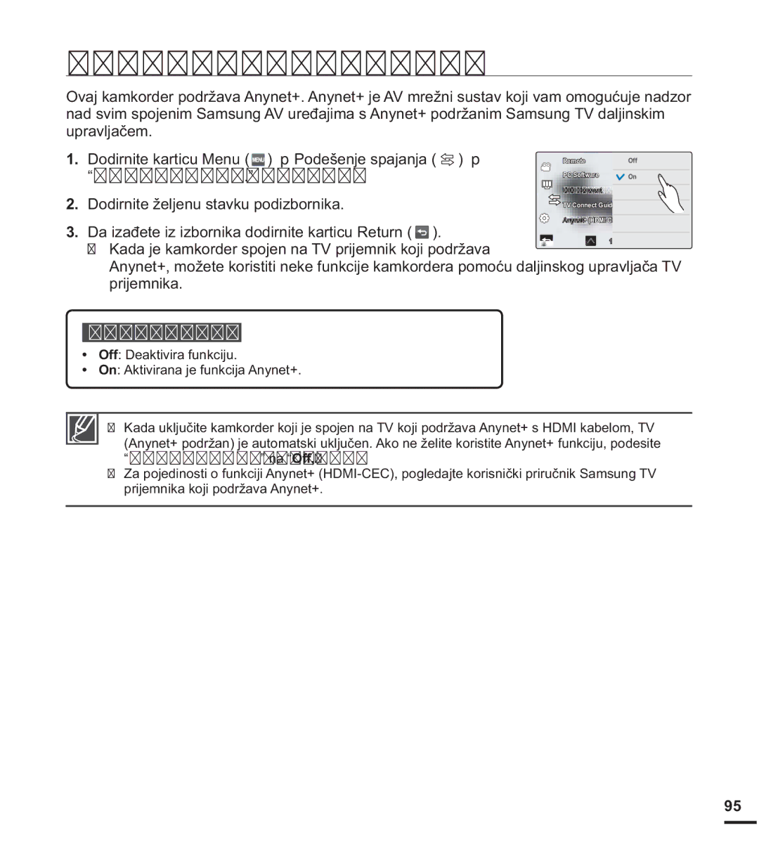 Samsung HMX-S15BP/EDC manual $Q\QHW+0,&&, ³$Q\QHW+0,&&´, RGLUQLWHåHOMHQXVWDYNXSRGLERUQLND, Sulmhpqlnd 