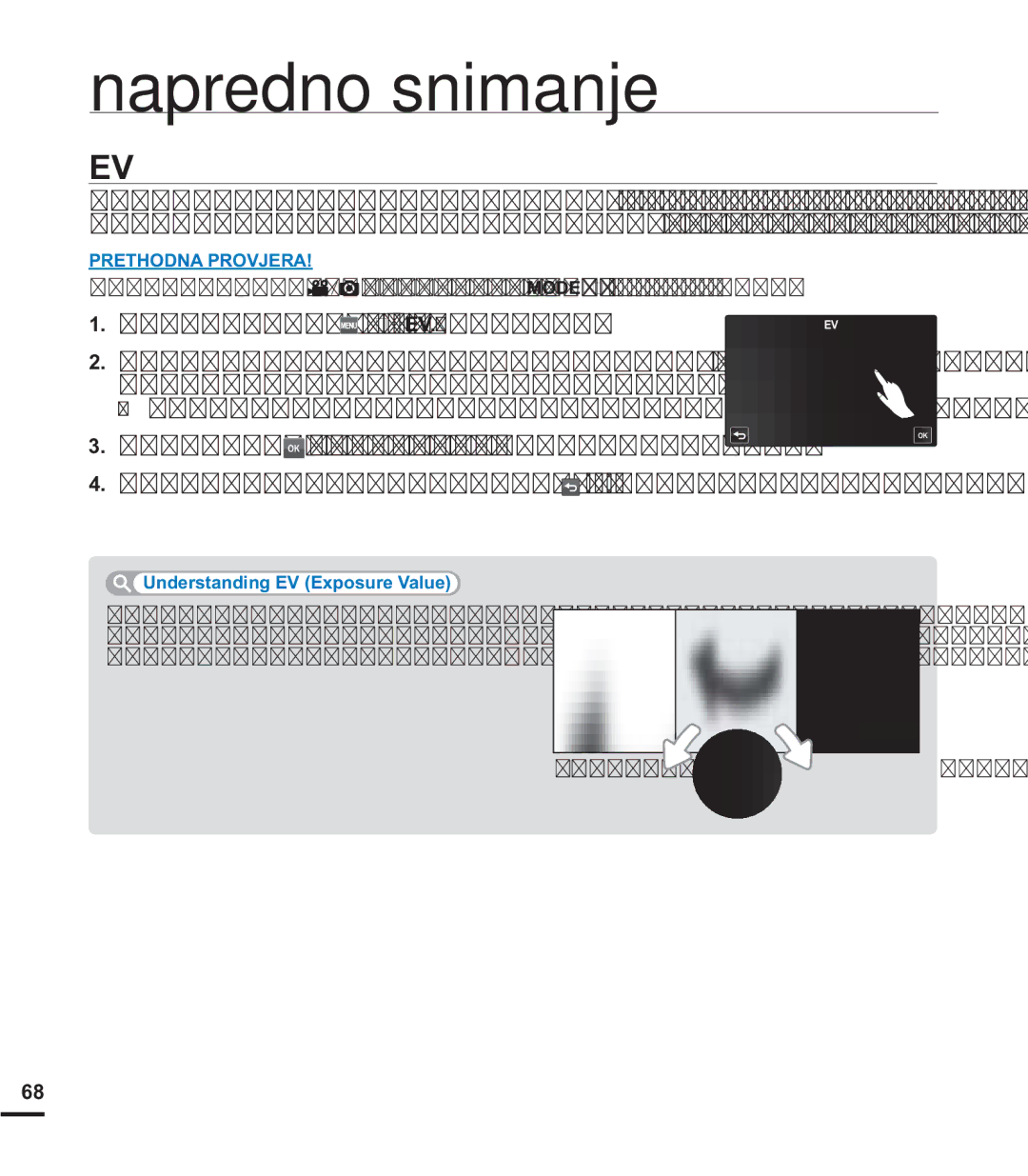 Samsung HMX-S15BP/EDC manual Understanding EV Exposure Value, 9ULMHGQRVWHNVSRLFLMHMHXNXSQDGRSXãWHQDNROLþLQD 