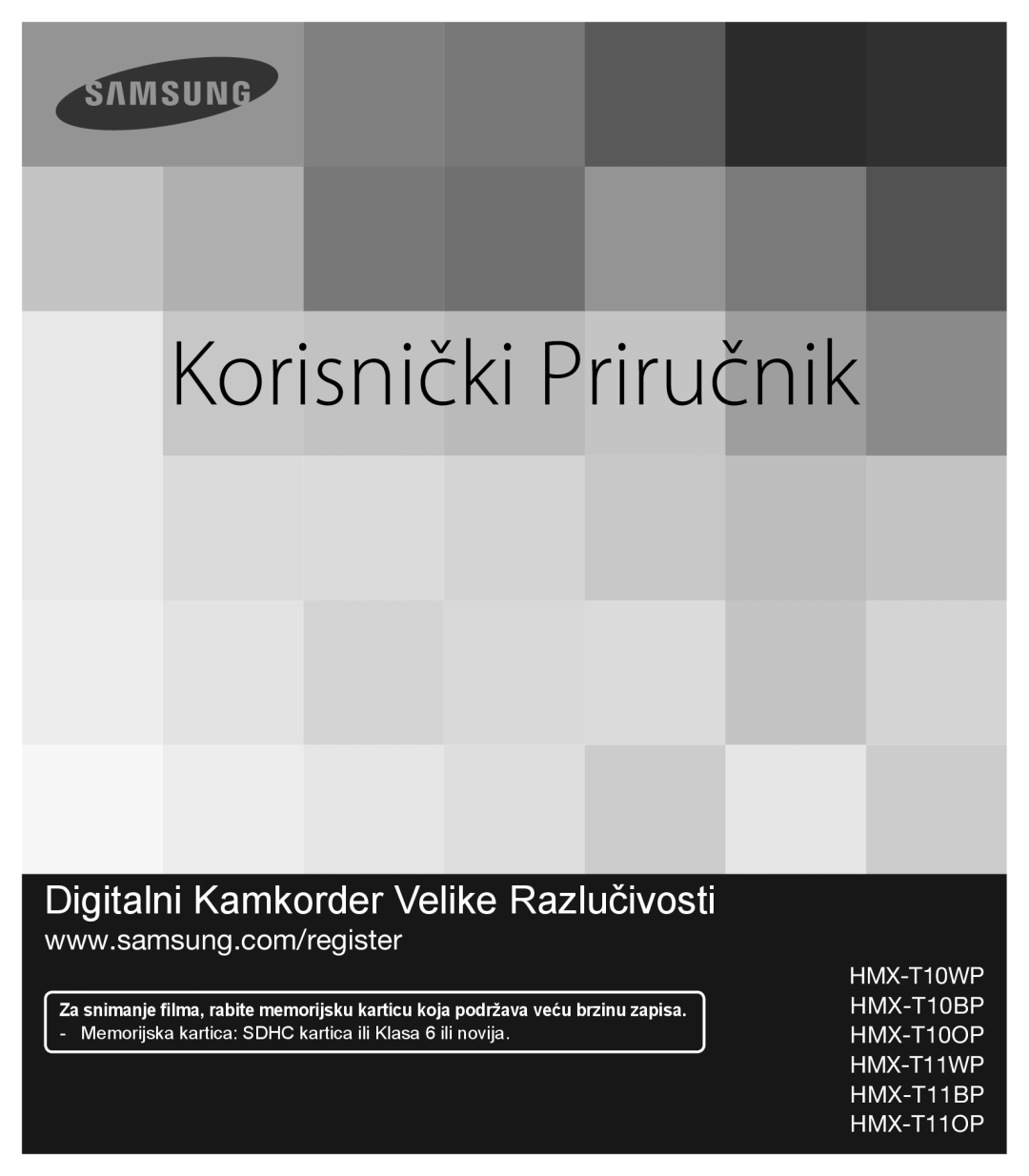 Samsung HMX-T10BP/EDC manual Korisnički Priručnik 