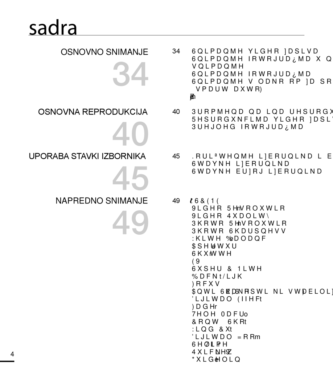 Samsung HMX-T10BP/EDC manual Osnovno Snimanje 