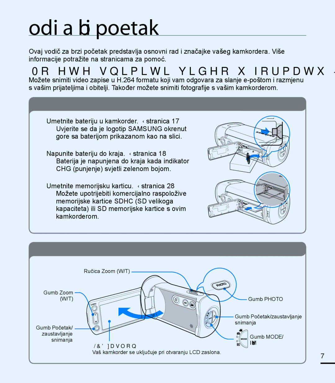 Samsung HMX-T10BP/EDC manual Vodič za brzi početak, Možete snimiti video u formatu H.264 