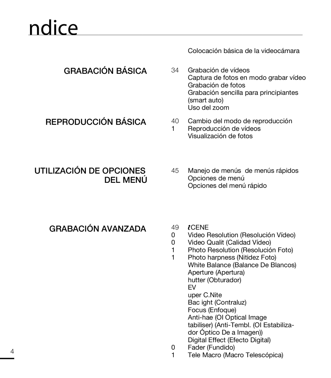 Samsung HMX-T10WP/EDC, HMX-T10BP/EDC manual Scene 