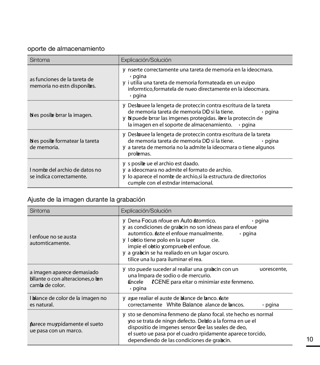 Samsung HMX-T10BP/EDC, HMX-T10WP/EDC manual Ajuste de la imagen durante la grabación, 109 