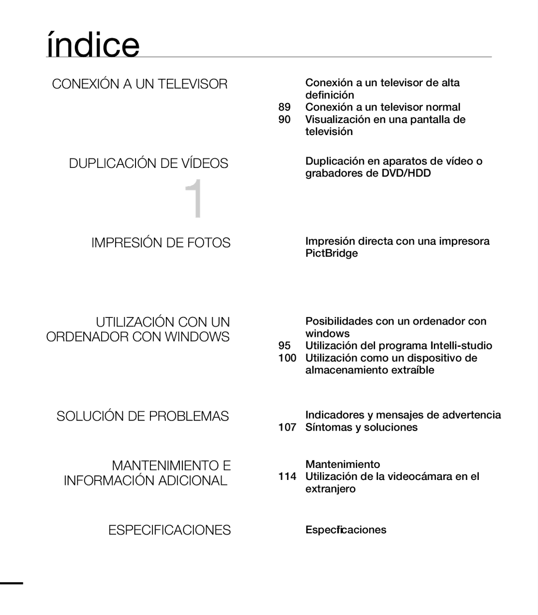 Samsung HMX-T10WP/EDC, HMX-T10BP/EDC manual Índice 