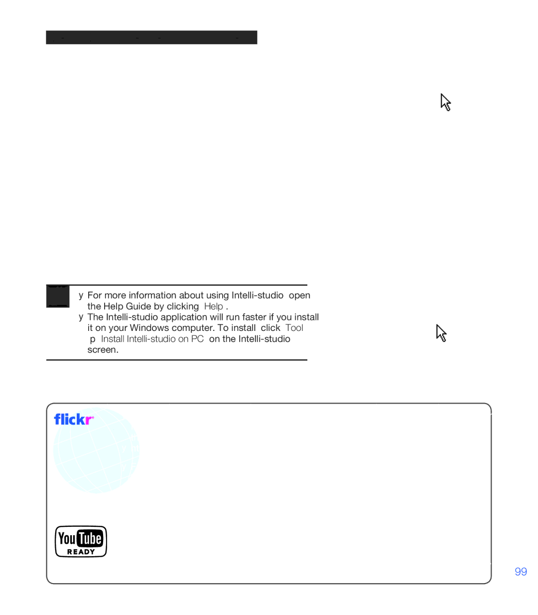 Samsung HMX-T10WP/XIL, HMX-T10WP/EDC, HMX-T10OP/EDC, HMX-T10WP/XEU, HMX-T10BP/EDC manual Sharing the videos/photos online 