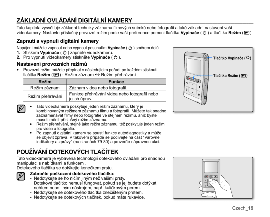 Samsung HMX-U10UP/EDC manual =È./$1Ë29/ÈÈ1Ë,*,7È/1Ë.$05, 328äË9È1Ë27.29é&+7/$ýË7, =DSQXWtDY\SQXWtGLJLWiOQtNDPHU 