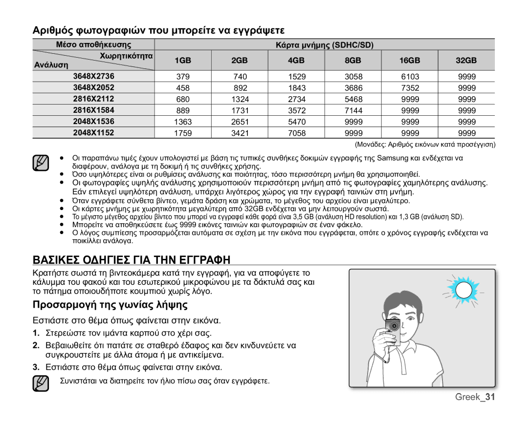 Samsung HMX-U10SP/EDC, HMX-U10BP/EDC manual ǺǹȈǿȀǼȈȅǻǾīǿǼȈīǿǹȉǾȃǼīīȇǹĭǾ, ǸȡȚșȝȩȢĳȦĲȠȖȡĮĳȚȫȞʌȠȣȝʌȠȡİȓĲİȞĮİȖȖȡȐȥİĲİ 