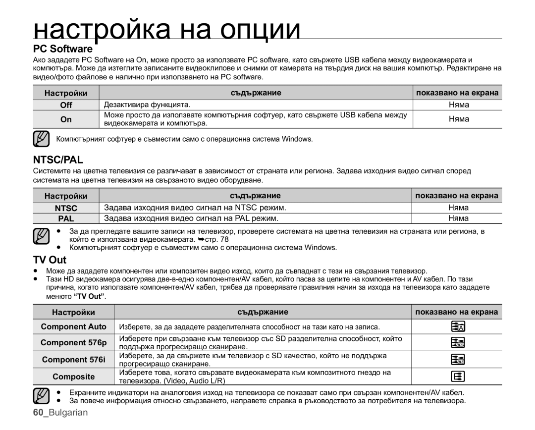 Samsung HMX-U10RP/EDC, HMX-U10UP/EDC, HMX-U10EP/EDC manual 176&3$, 792XW, Ɂɚɞɚɜɚɢɡɯɨɞɧɢɹɜɢɞɟɨɫɢɝɧɚɥɧɚ176&ɪɟɠɢɦ Ɇɹɦɚ 