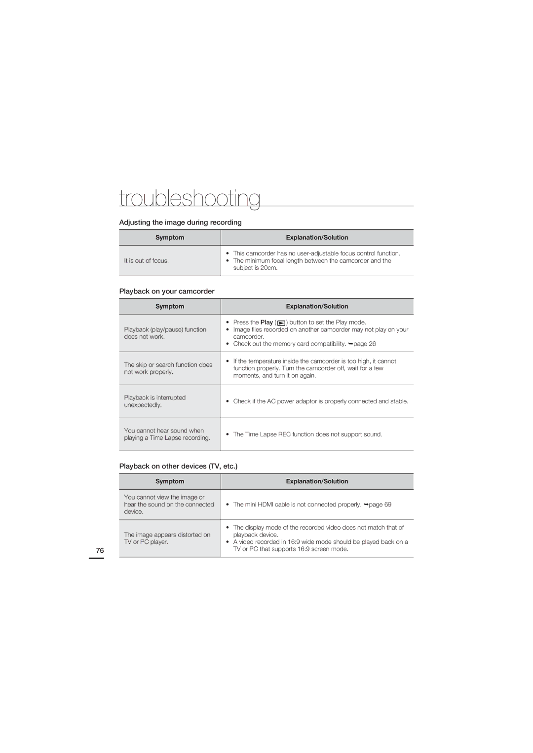 Samsung HMX-U15OP/EDC, HMX-U15BP/EDC, HMX-U15WP/EDC, HMX-U15LP/EDC manual Adjusting the image during recording 