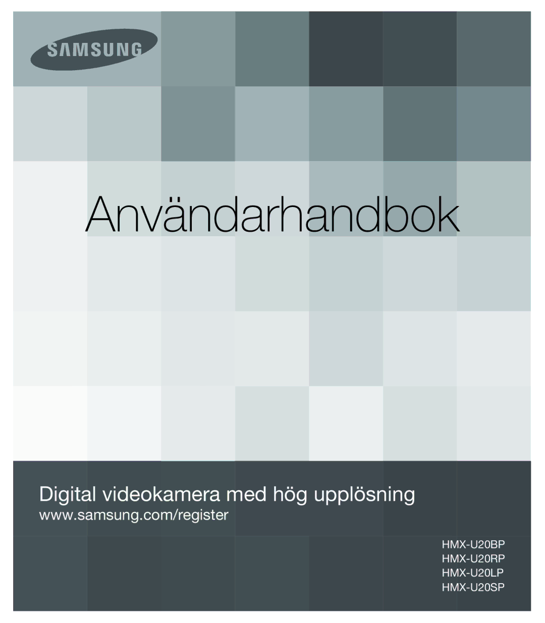 Samsung HMX-U20BP/EDC manual Användarhandbok 