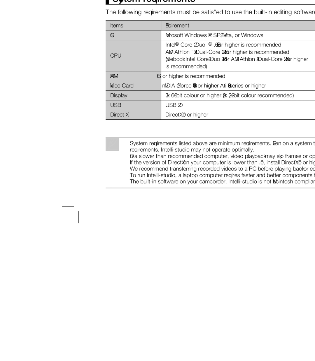 Samsung HMX-U20BP/XER, HMX-U20RP/EDC manual What YOU can do with a Windows Computer, Main functions, System requirements 