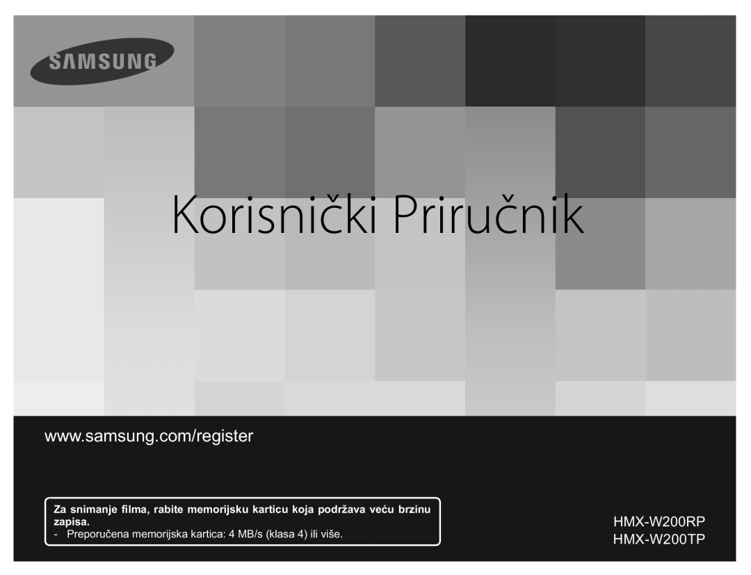 Samsung HMX-W200RP/EDC manual Korisnički Priručnik 