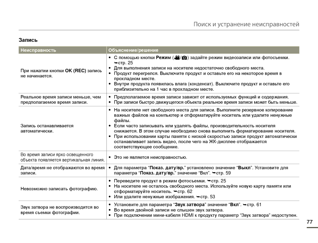 Samsung HMX-W200TP/XER, HMX-W200TP/EDC, HMX-W200RP/XER manual ¬стр, Файлы 