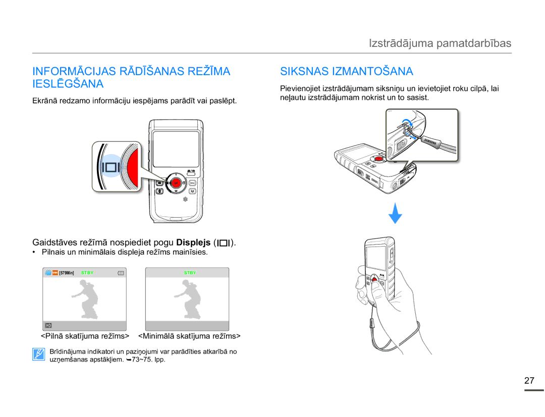 Samsung HMX-W200TP/EDC manual 61$6,=0$172â$1$, 3LOQDLVXQPLQLPƗODLVGLVSOHMDUHåƯPVPDLQƯVLHV 