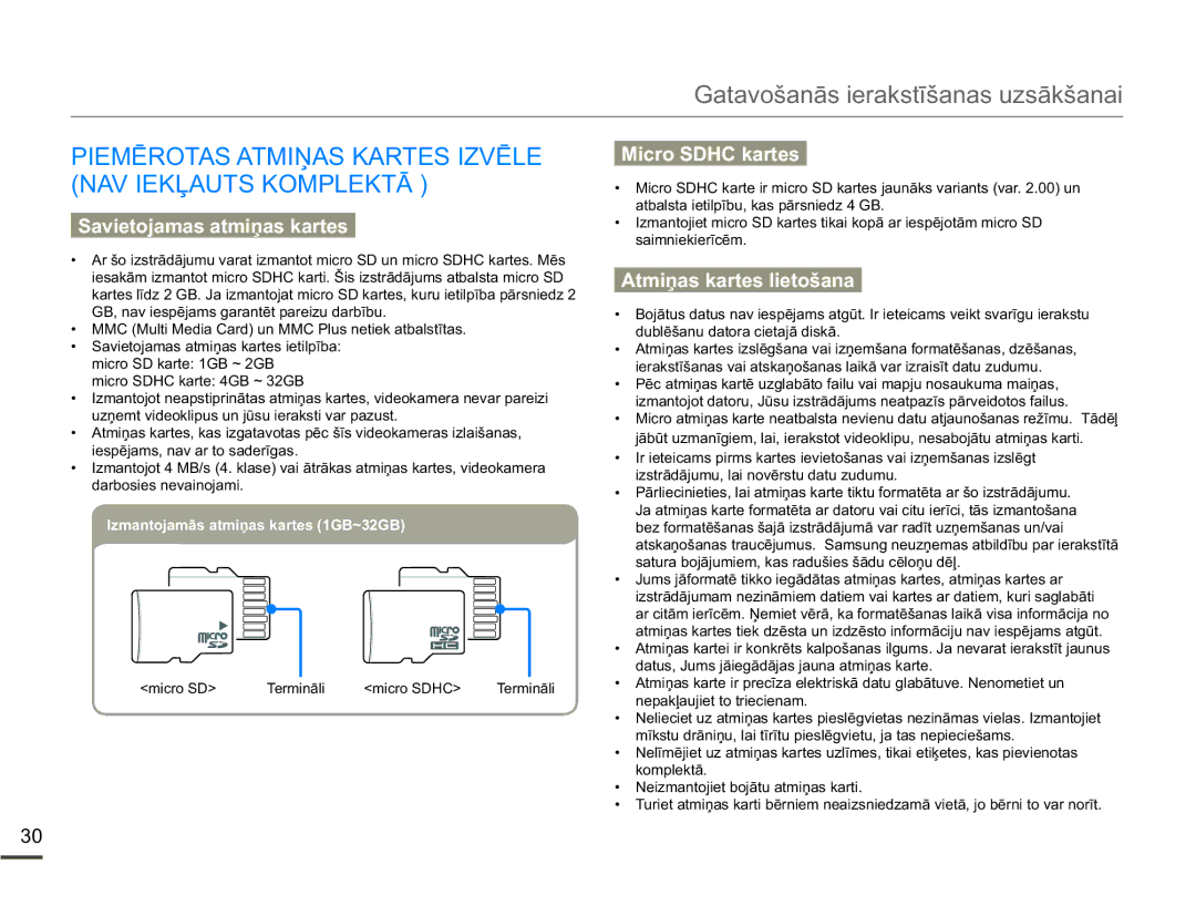 Samsung HMX-W200TP/EDC manual 0Ɯ527$6$70,ƻ$6.$576,=9Ɯ/ 1$9,.ƹ$876.203/.7Ɩ, GduervlhvQhydlqrmdpl, 7HUPLQƗOL 