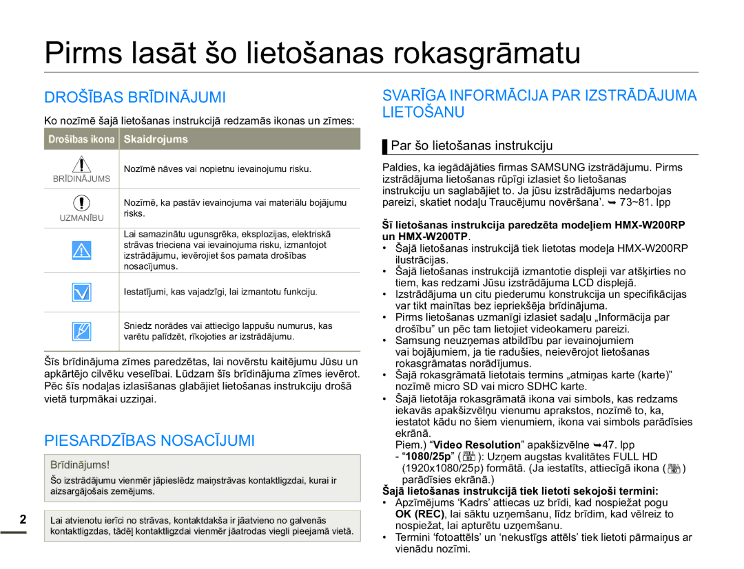 Samsung HMX-W200TP/EDC manual 52âƮ%$6%5Ʈ,1Ɩ-80, $5=Ʈ%$6126$&Ʈ-80, 69$5Ʈ*$,1250Ɩ&,-$3$5,=675ƖƖ-80$ /,72â$18 