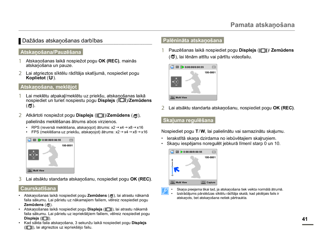 Samsung HMX-W200TP/EDC manual 3DPDWDDWVNDƼRãDQD, DåƗGDVDWVNDƼRãDQDVGDUEƯEDV, Rsolhwrw  