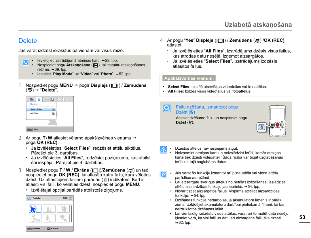 Samsung HMX-W200TP/EDC manual 8ODERWƗDWVNDƼRãDQD, Hohwh, Dwodvlhw, DwodvưwrvIdloxv 