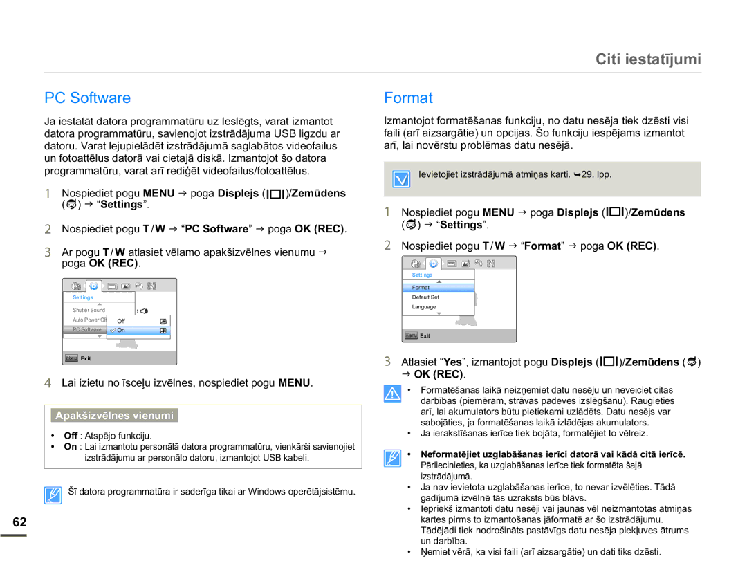 Samsung HMX-W200TP/EDC manual 6RIWZDUH, Rupdw, DuưOdlQryɲuvwxSureoɲpdvGdwxQhvɲmɨ, 5& 