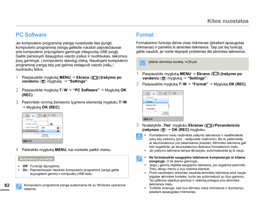 Samsung HMX-W200TP/EDC manual Rupdw, 3DVSDXVNLWHP\JWXNąT/W J ³3&6RIWZDUH´ J 0\JWXNą OK REC 