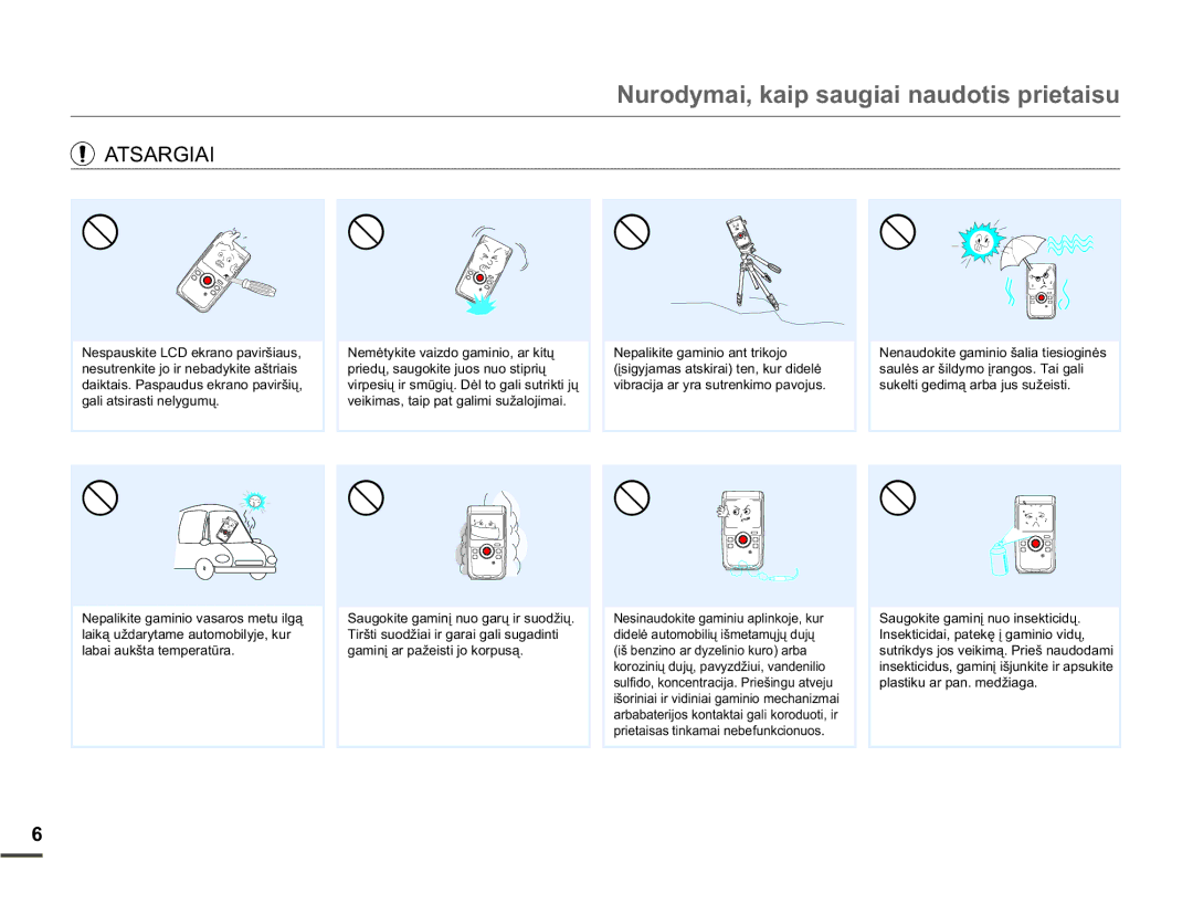 Samsung HMX-W200TP/EDC manual $76$5*,$, JDOLDWVLUDVWLQHO\JXPǐ, ODEDLDXNãWDWHPSHUDWǌUD, SODVWLNXDUSDQPHGåLDJD 