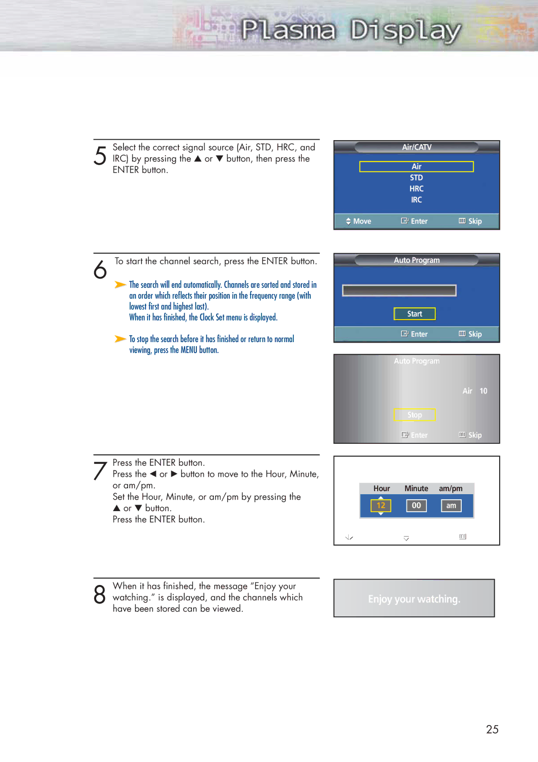 Samsung HP-P3761 manual Enjoy your watching 