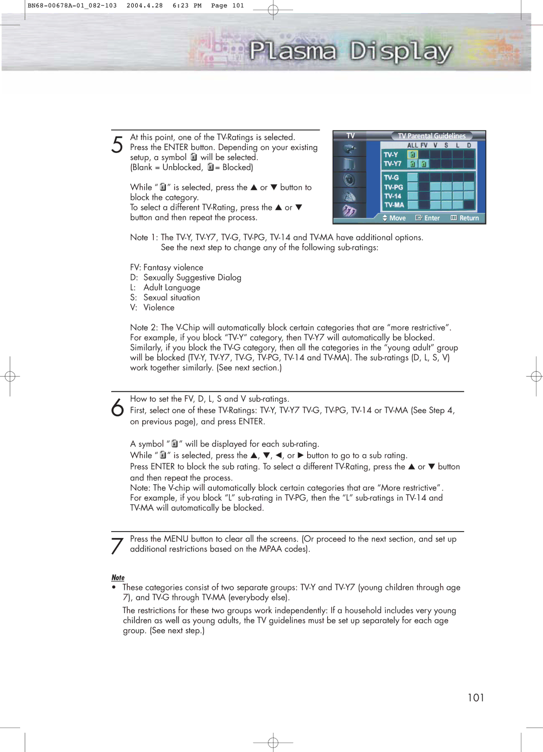 Samsung HP-P4261 manual 101 