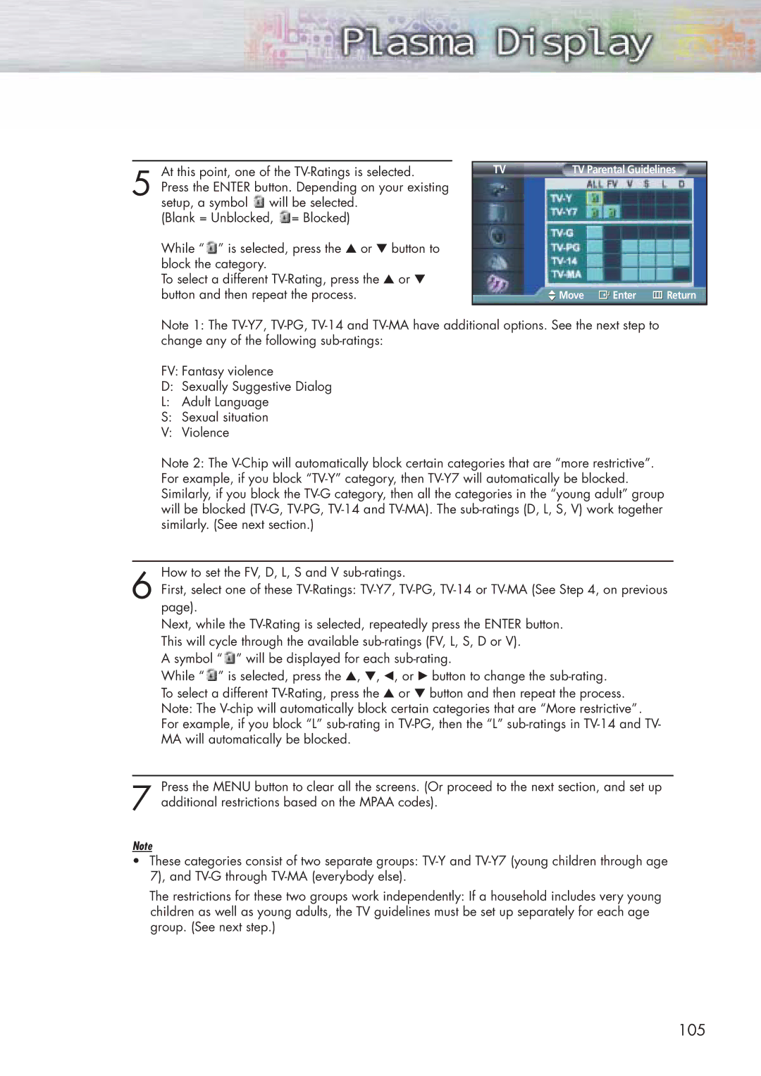 Samsung HP-P5071 manual 105 