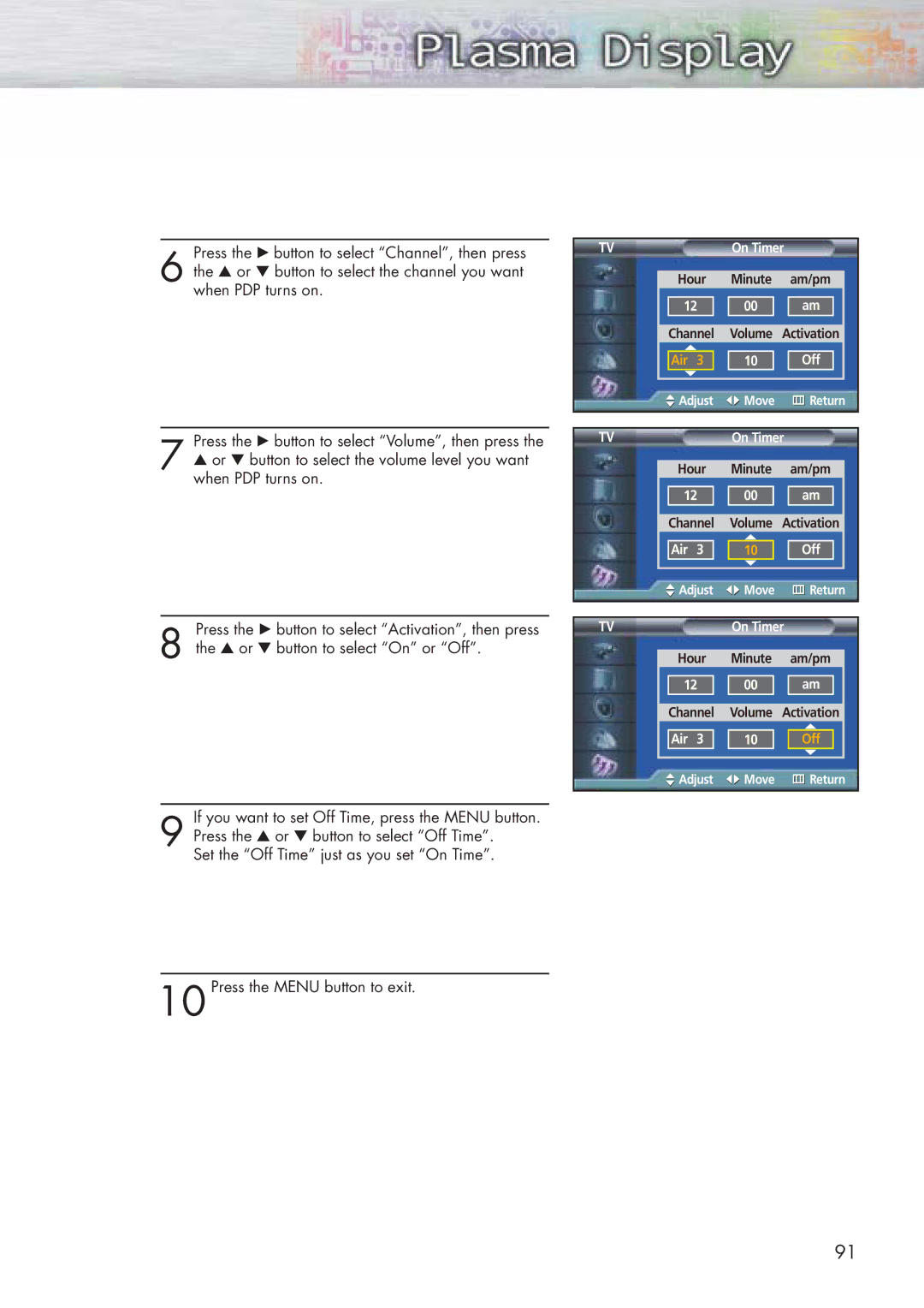 Samsung HP-P5071 manual Air 