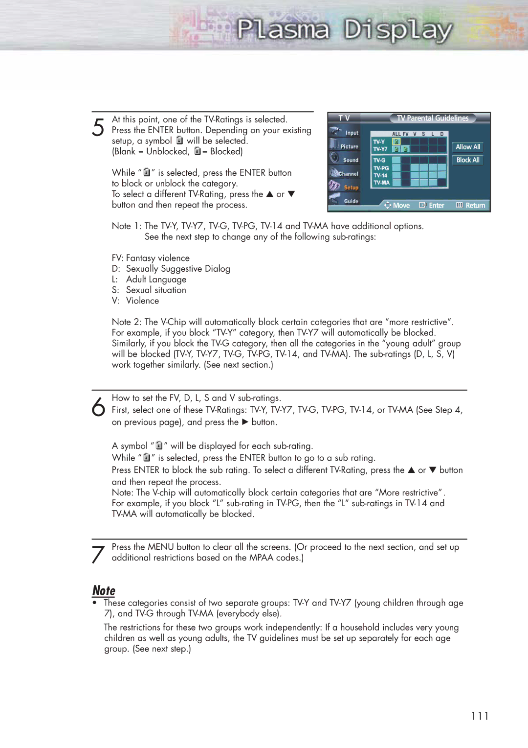 Samsung HP-P5581 manual 111 