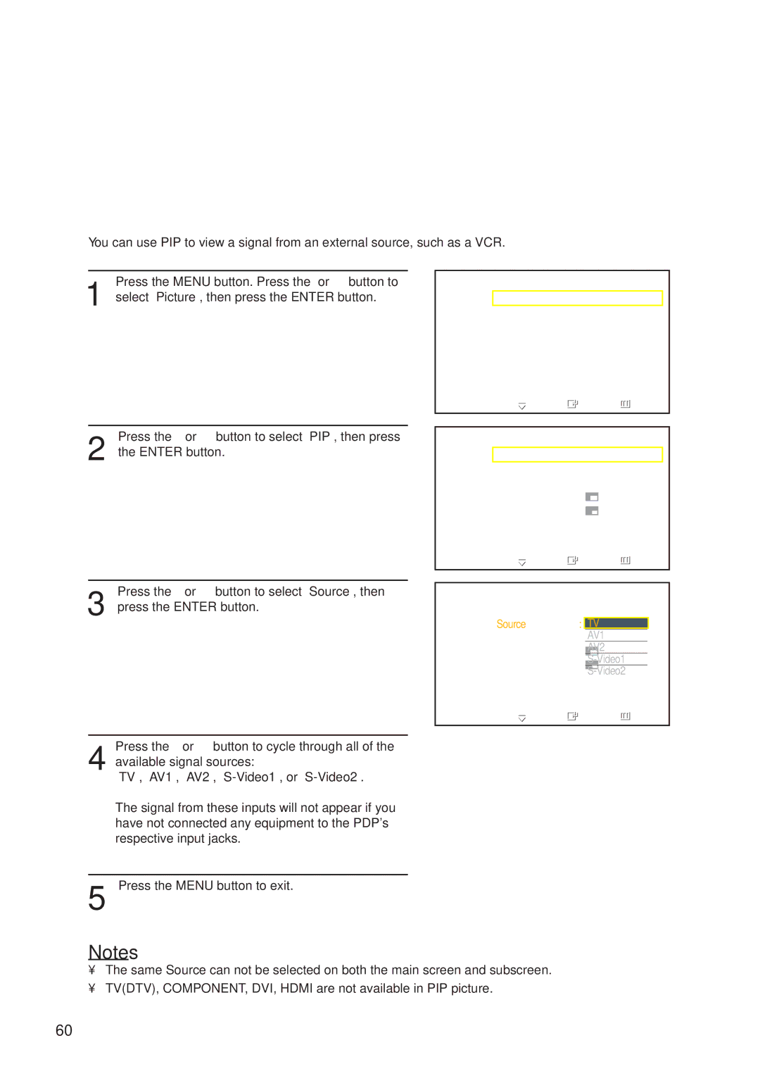 Samsung HP-P5581 manual Selecting an External Signal 