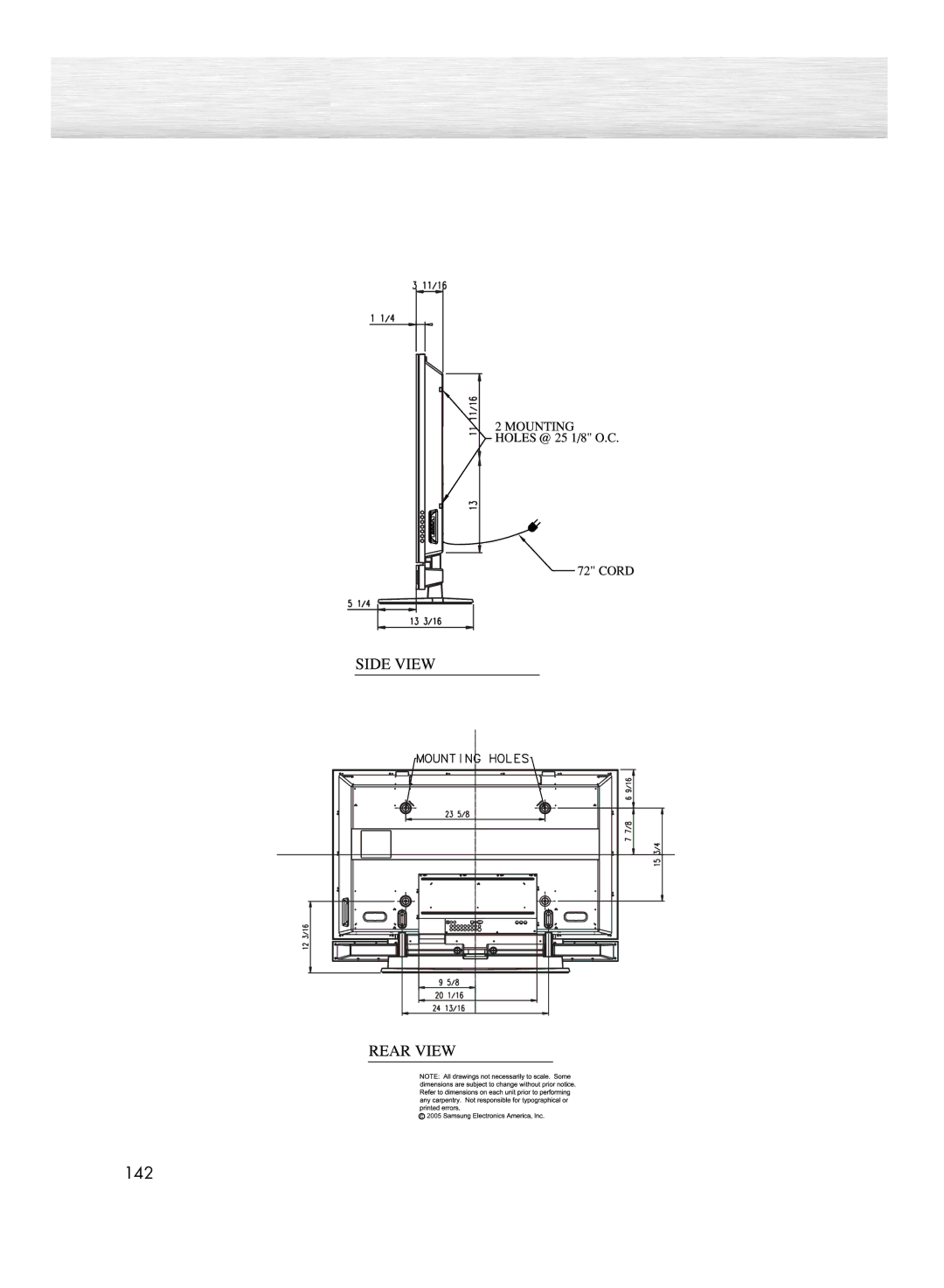 Samsung HP-R4272 manual 142 