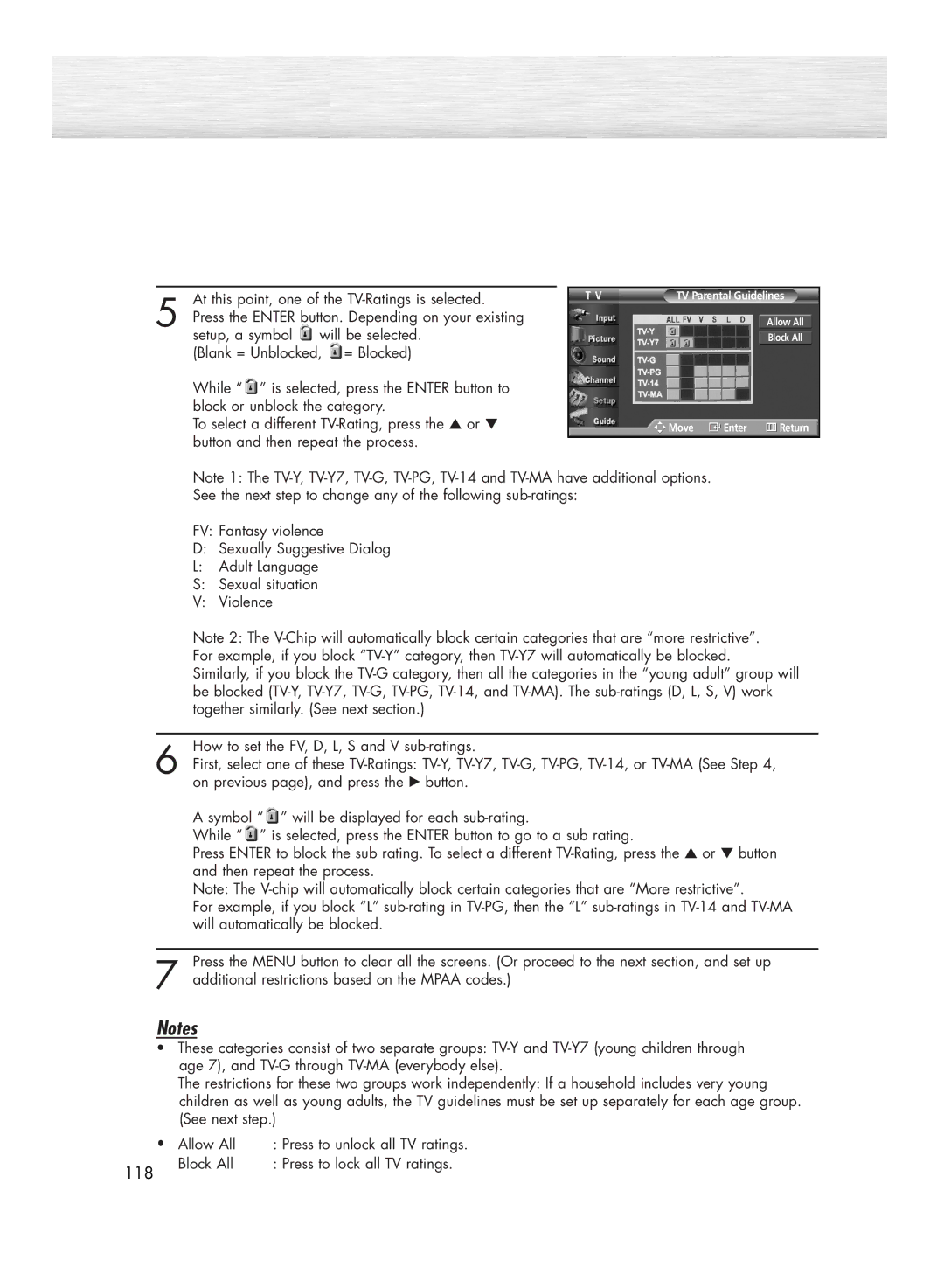 Samsung HP-R5052C, HP-R4252C manual 118 