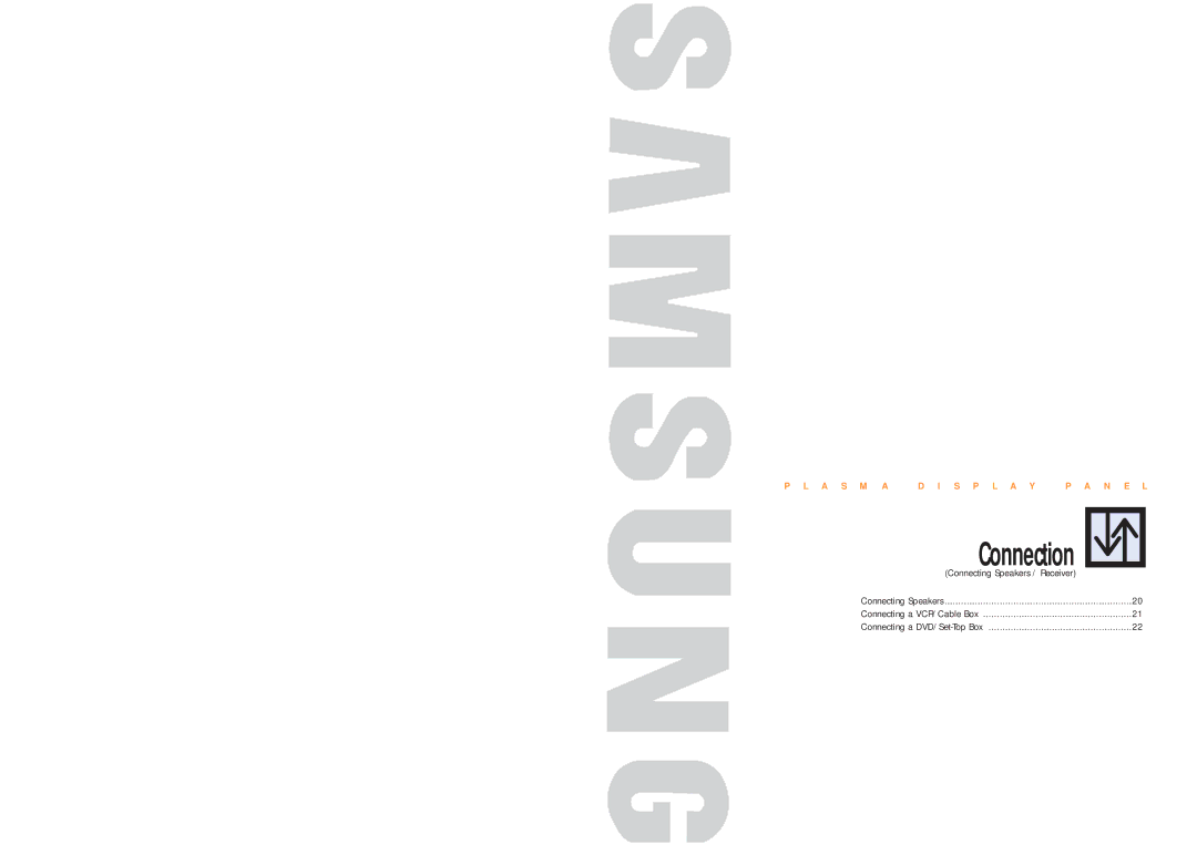 Samsung HPM5027 manual Connection 