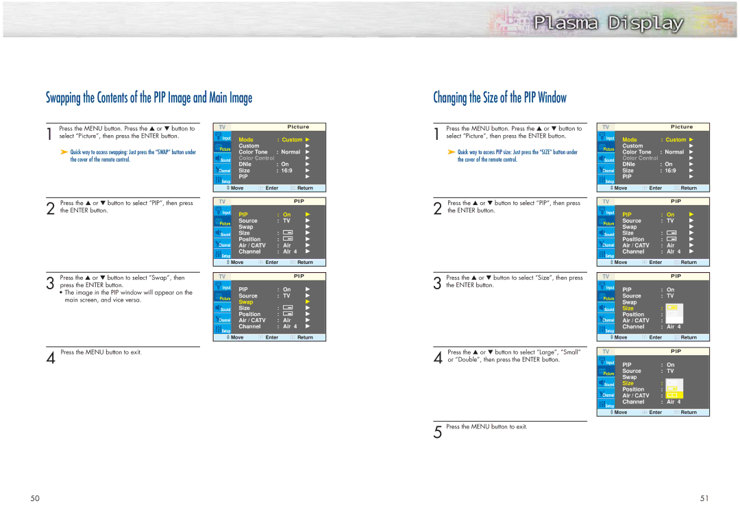 Samsung HPN4239 manual Source 