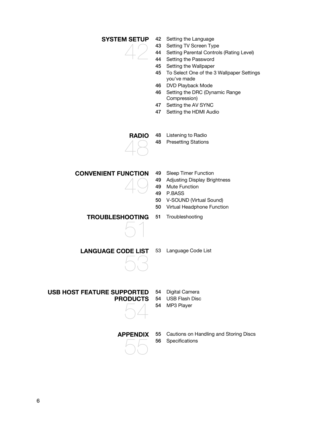 Samsung HT-A100 user manual 49 P.BASS 