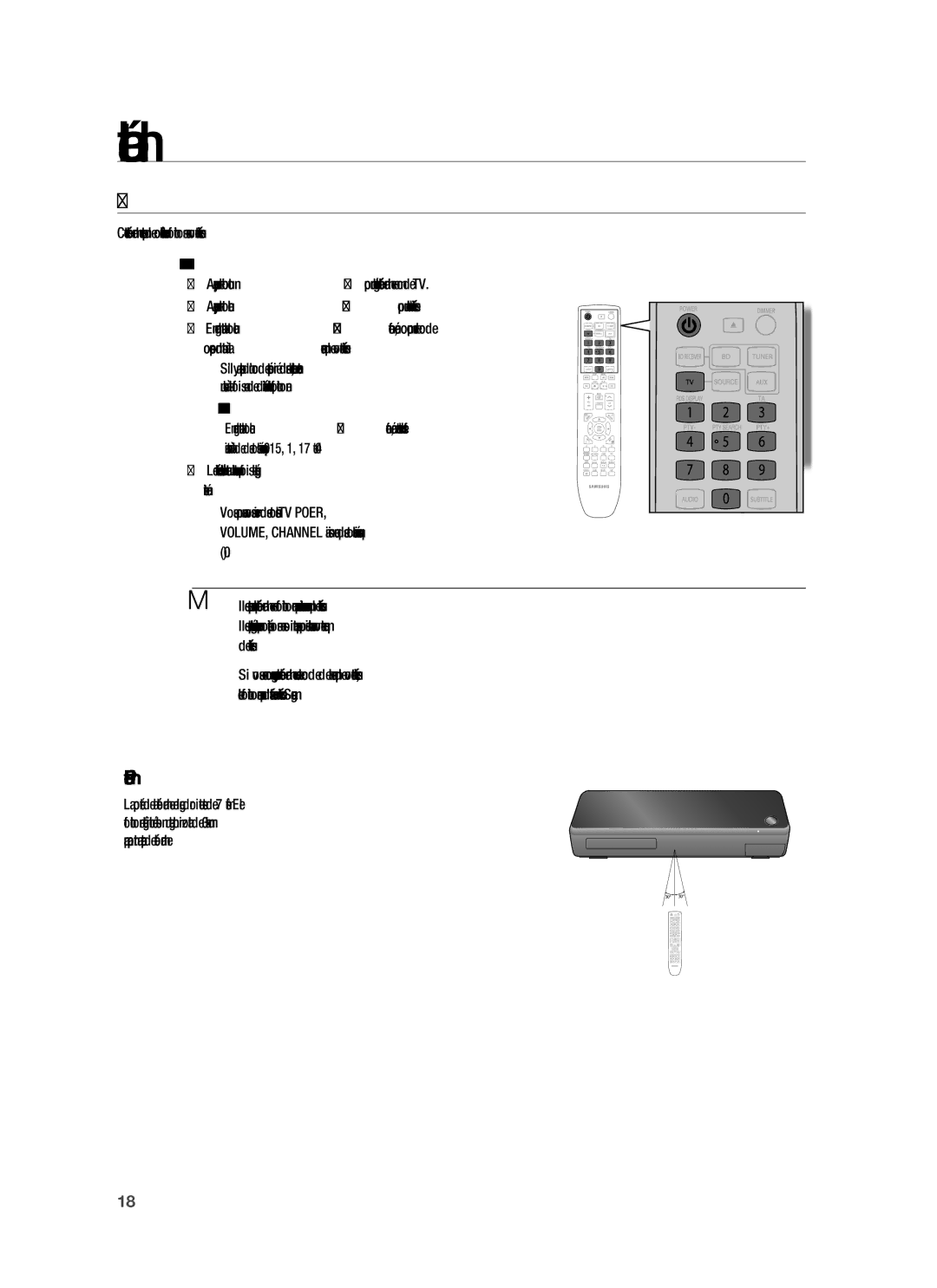 Samsung HT-BD1220R/XEF manual Réglage DE LA Télécommande, Exemple Pour un téléviseur Samsung 