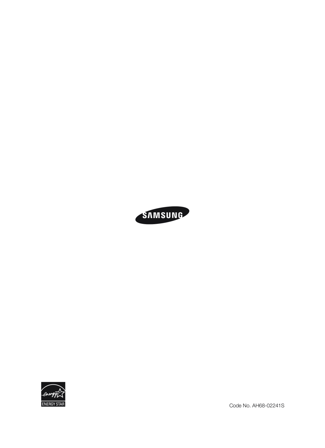 Samsung HT-BD1255, HT-BD1252 user manual Code No. AH68-02241S 
