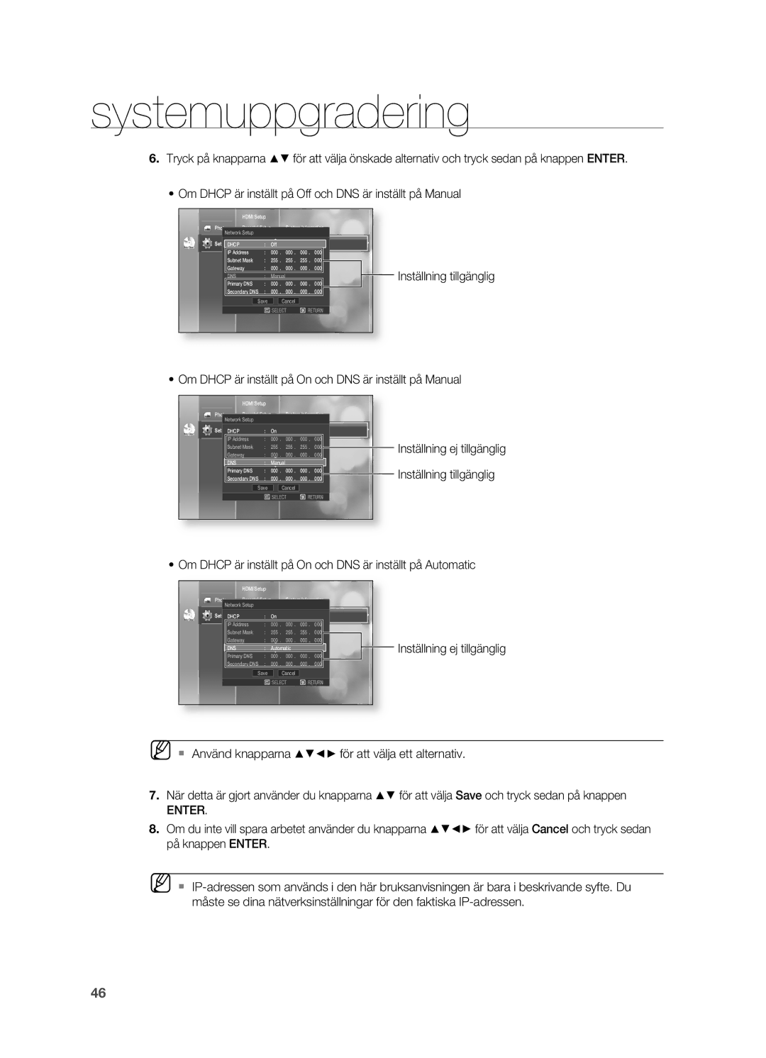 Samsung HT-BD2ER/XEE, HT-BD2R/XEE manual Enter 