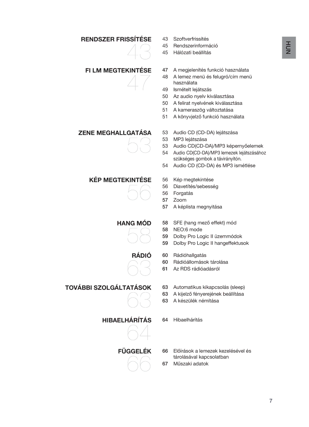 Samsung HT-BD2ER/XEE, HT-BD2ER/XET, HT-BD2ER/EDC manual Hun 